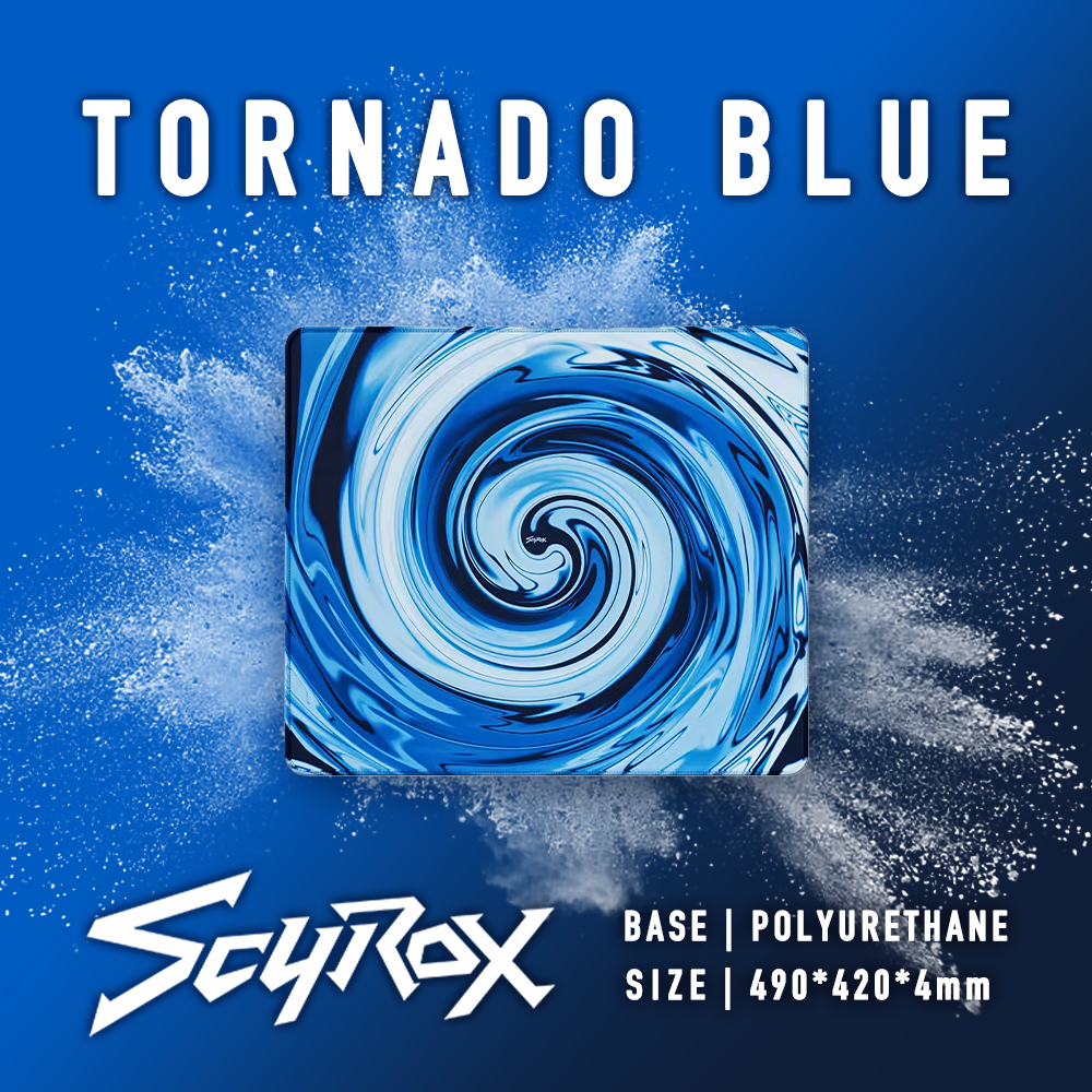 SCYROX Tornado マウスパッド ブルー