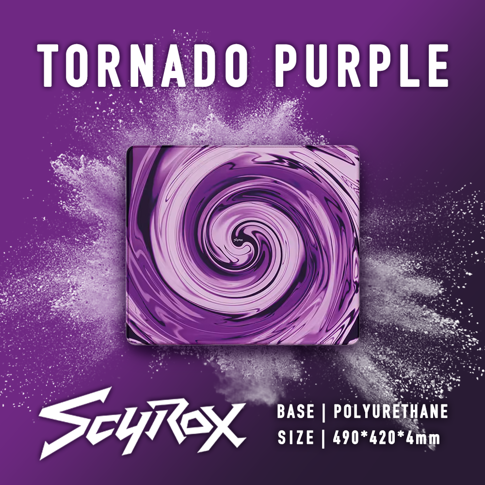 SCYROX Tornado マウスパッド パープル