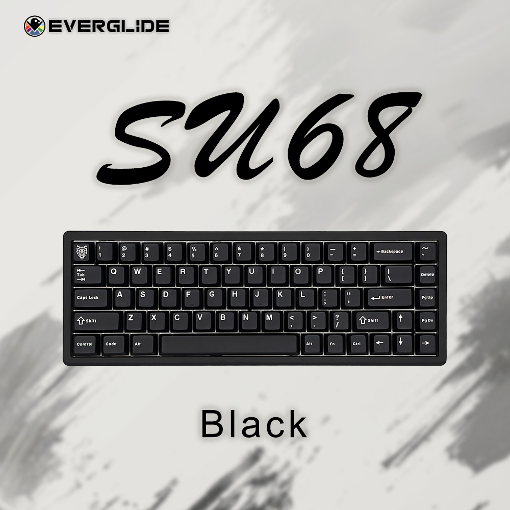 EverGlide Su68 ラピッドトリガーキーボード Black