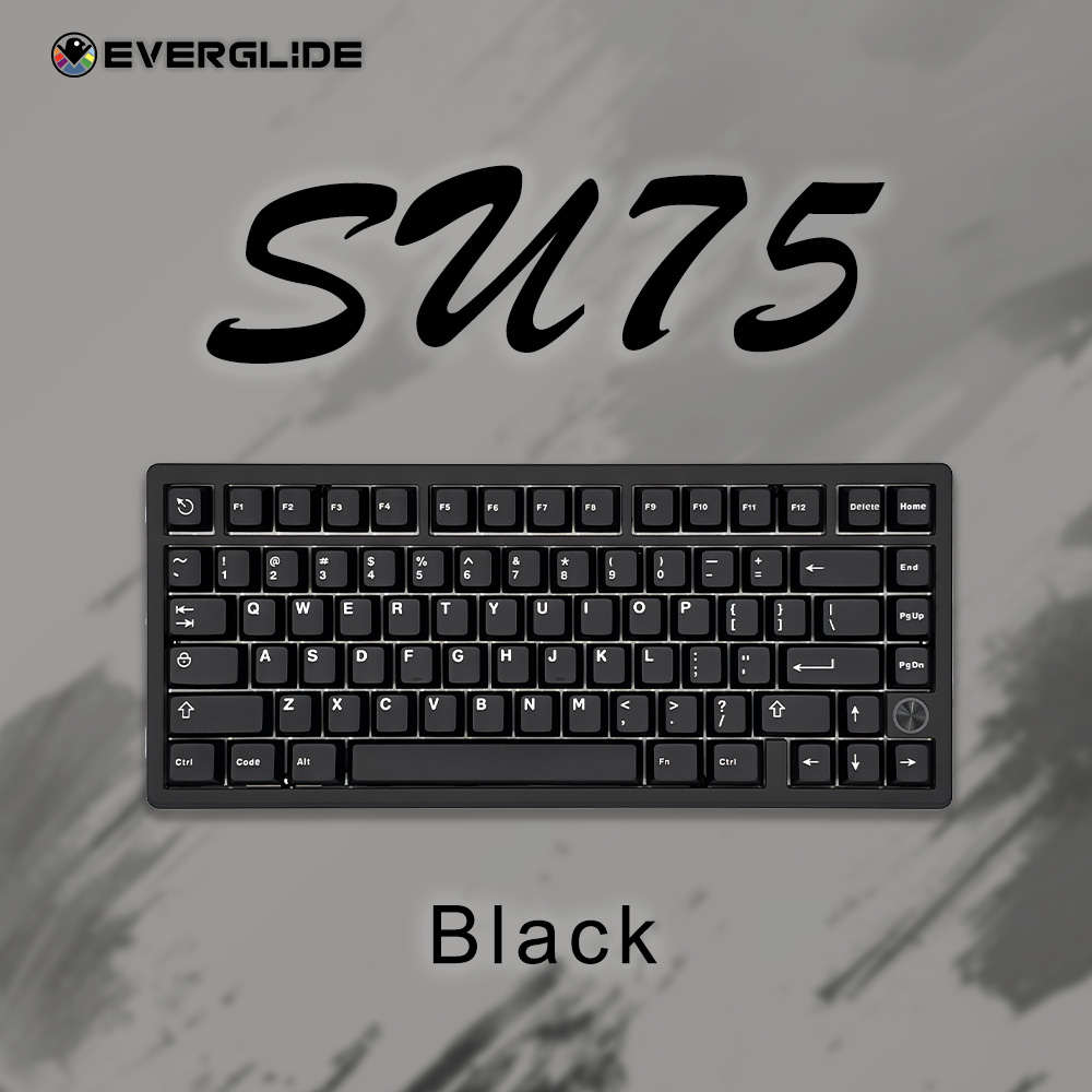 EverGlide Su75 ラピッドトリガーキーボード Black