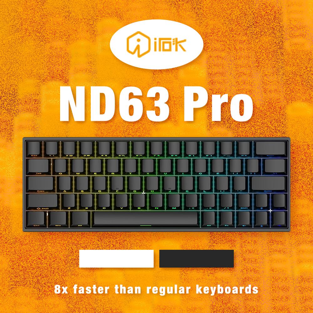 IROK ND63 PRO ブラック ラピッドトリガーキーボード