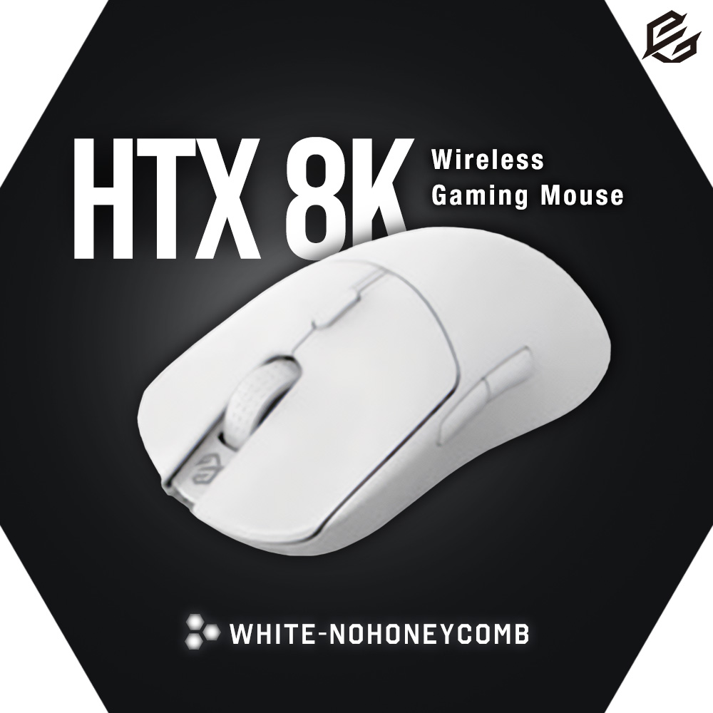 G-Wolves HTX 8K Wireless White-NoHoneycomb 43g ゲーミングマウス