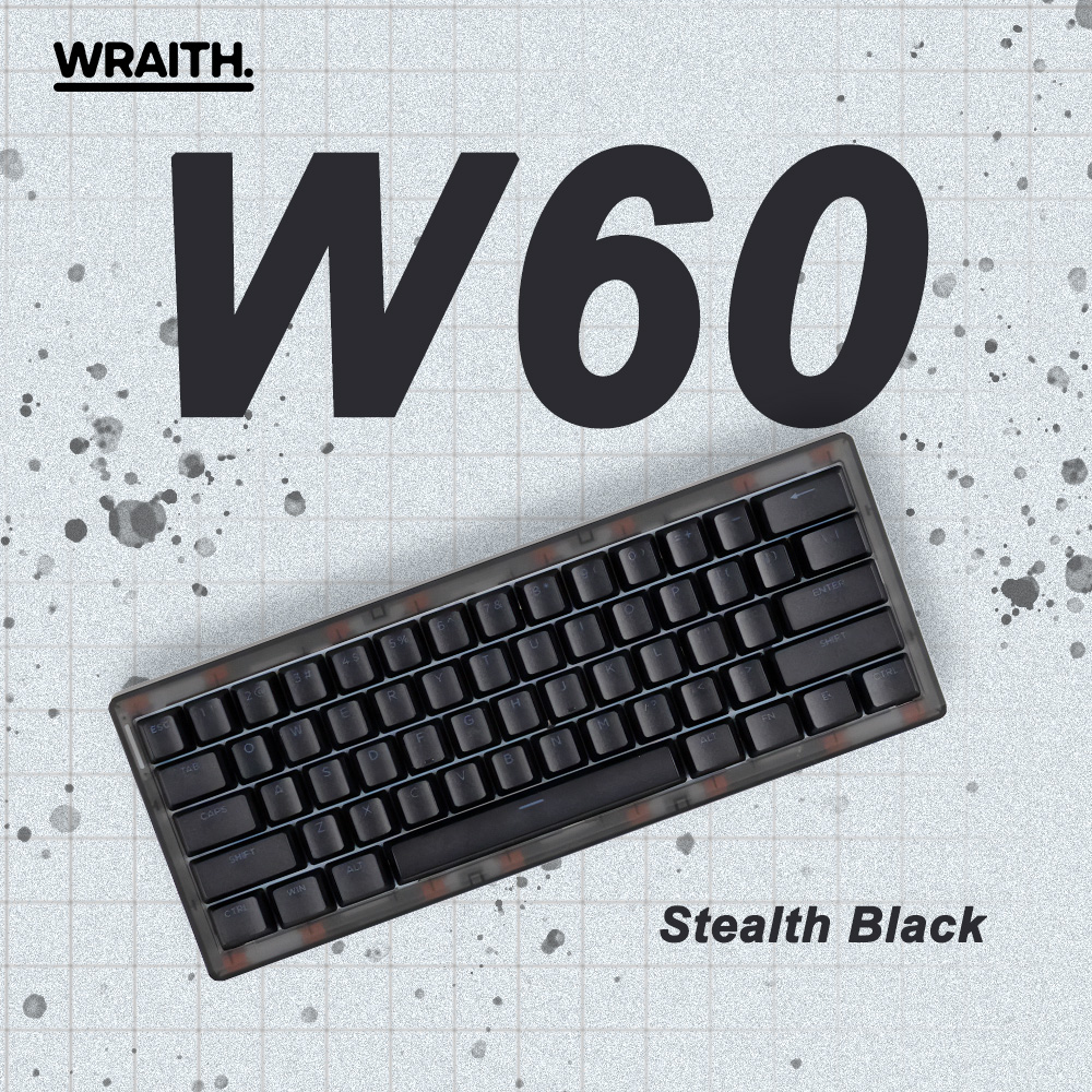 Wraith W60 ラピッドトリガー キーボード ブラック (マグネティックスイッチ / HE)